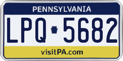 PA license plate LPQ5682