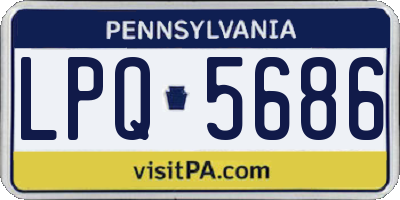 PA license plate LPQ5686