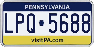 PA license plate LPQ5688