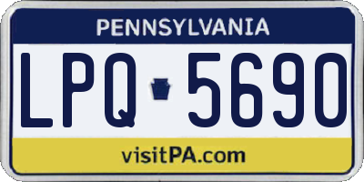 PA license plate LPQ5690