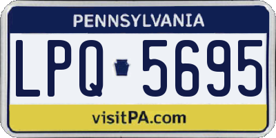 PA license plate LPQ5695