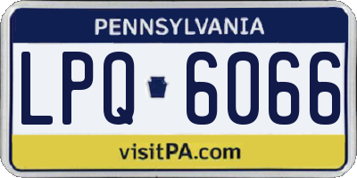 PA license plate LPQ6066