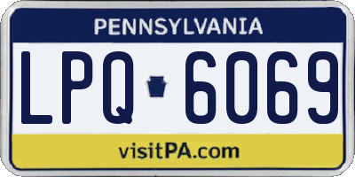 PA license plate LPQ6069