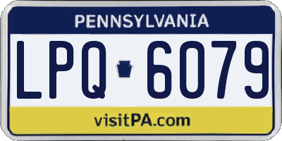PA license plate LPQ6079