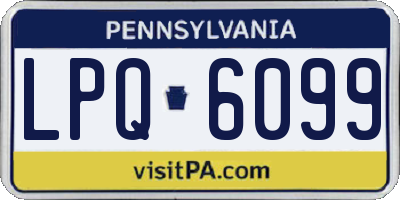 PA license plate LPQ6099