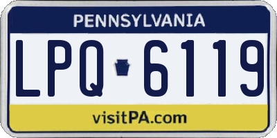 PA license plate LPQ6119