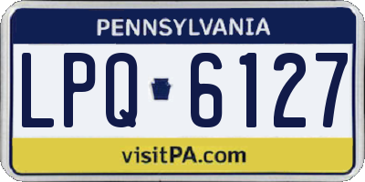 PA license plate LPQ6127