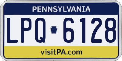 PA license plate LPQ6128