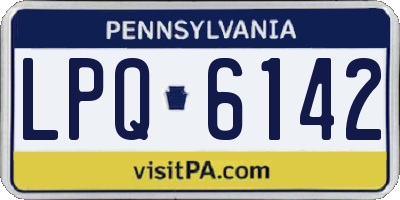 PA license plate LPQ6142