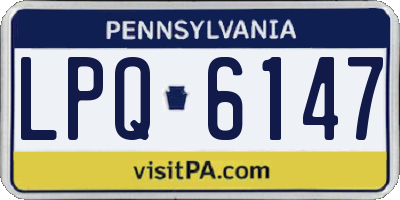 PA license plate LPQ6147