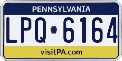 PA license plate LPQ6164