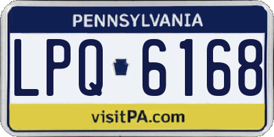 PA license plate LPQ6168