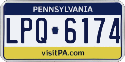 PA license plate LPQ6174
