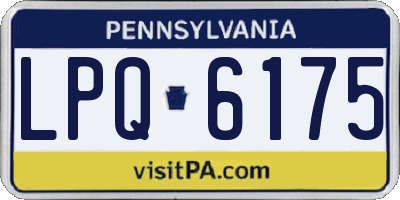 PA license plate LPQ6175