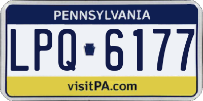 PA license plate LPQ6177
