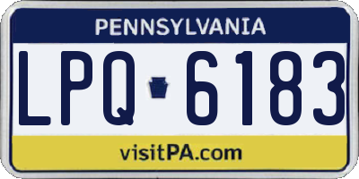 PA license plate LPQ6183