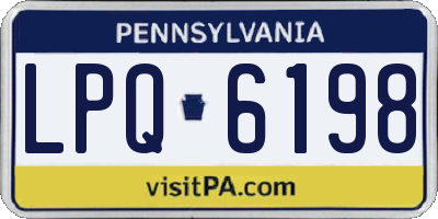 PA license plate LPQ6198