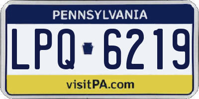 PA license plate LPQ6219