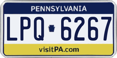 PA license plate LPQ6267