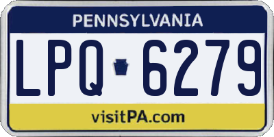 PA license plate LPQ6279