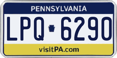 PA license plate LPQ6290