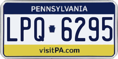 PA license plate LPQ6295
