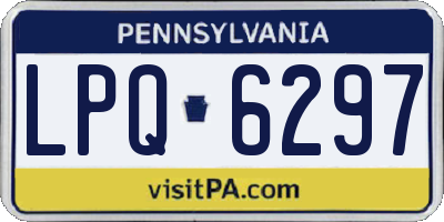 PA license plate LPQ6297