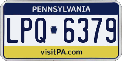 PA license plate LPQ6379