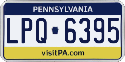 PA license plate LPQ6395
