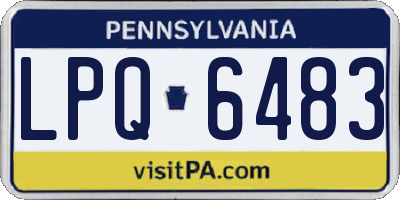 PA license plate LPQ6483