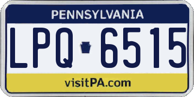 PA license plate LPQ6515