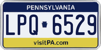 PA license plate LPQ6529