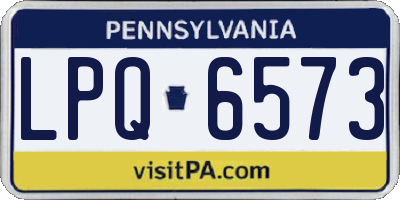 PA license plate LPQ6573