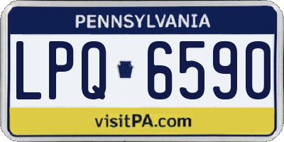 PA license plate LPQ6590