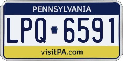 PA license plate LPQ6591