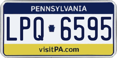PA license plate LPQ6595