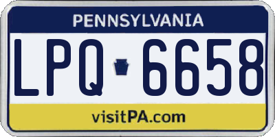 PA license plate LPQ6658