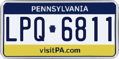 PA license plate LPQ6811