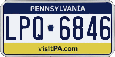 PA license plate LPQ6846
