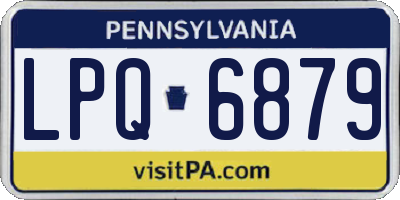 PA license plate LPQ6879