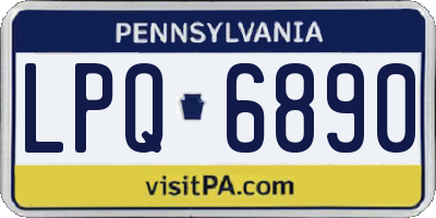 PA license plate LPQ6890