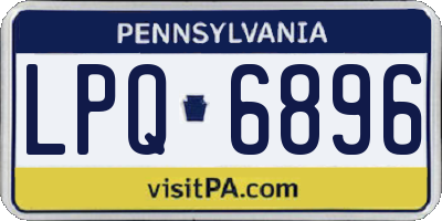 PA license plate LPQ6896