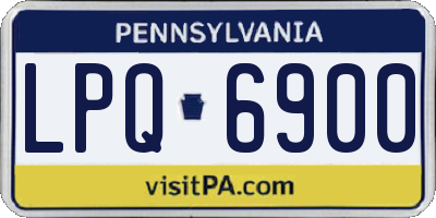 PA license plate LPQ6900