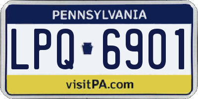 PA license plate LPQ6901