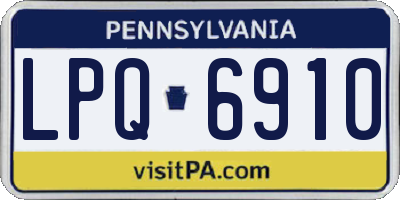 PA license plate LPQ6910