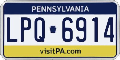 PA license plate LPQ6914