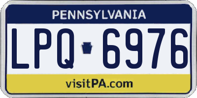 PA license plate LPQ6976