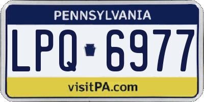 PA license plate LPQ6977