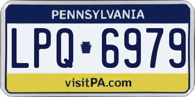 PA license plate LPQ6979
