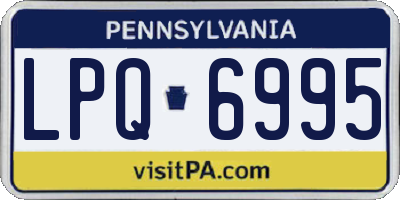 PA license plate LPQ6995